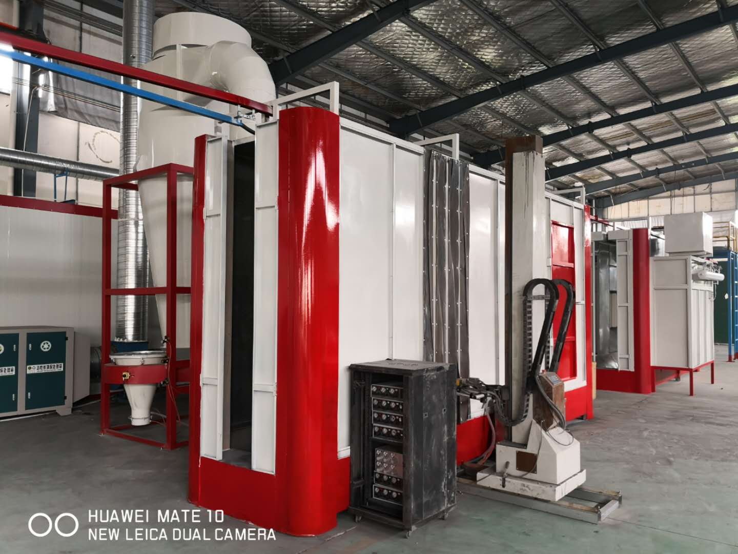 锌钢铁艺静电喷涂流水线